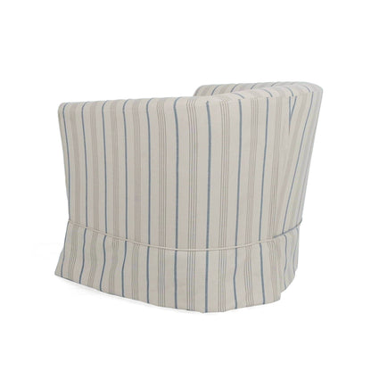 Zeniqua - Upholstered Velvet Swivel Chair With Loose Cover Noble House