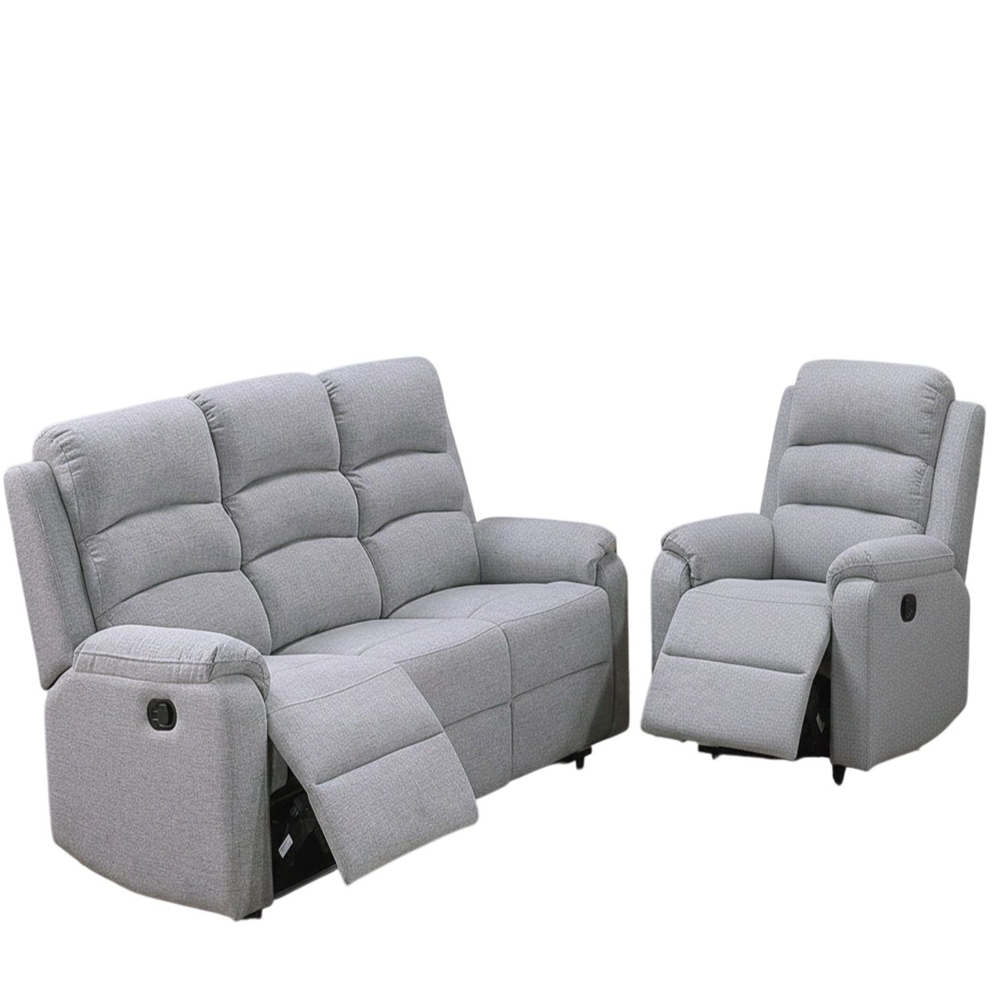 Modern Living Room Set With Manual Recliner Home Essentials