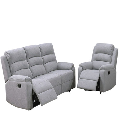 Modern Living Room Set With Manual Recliner Home Essentials