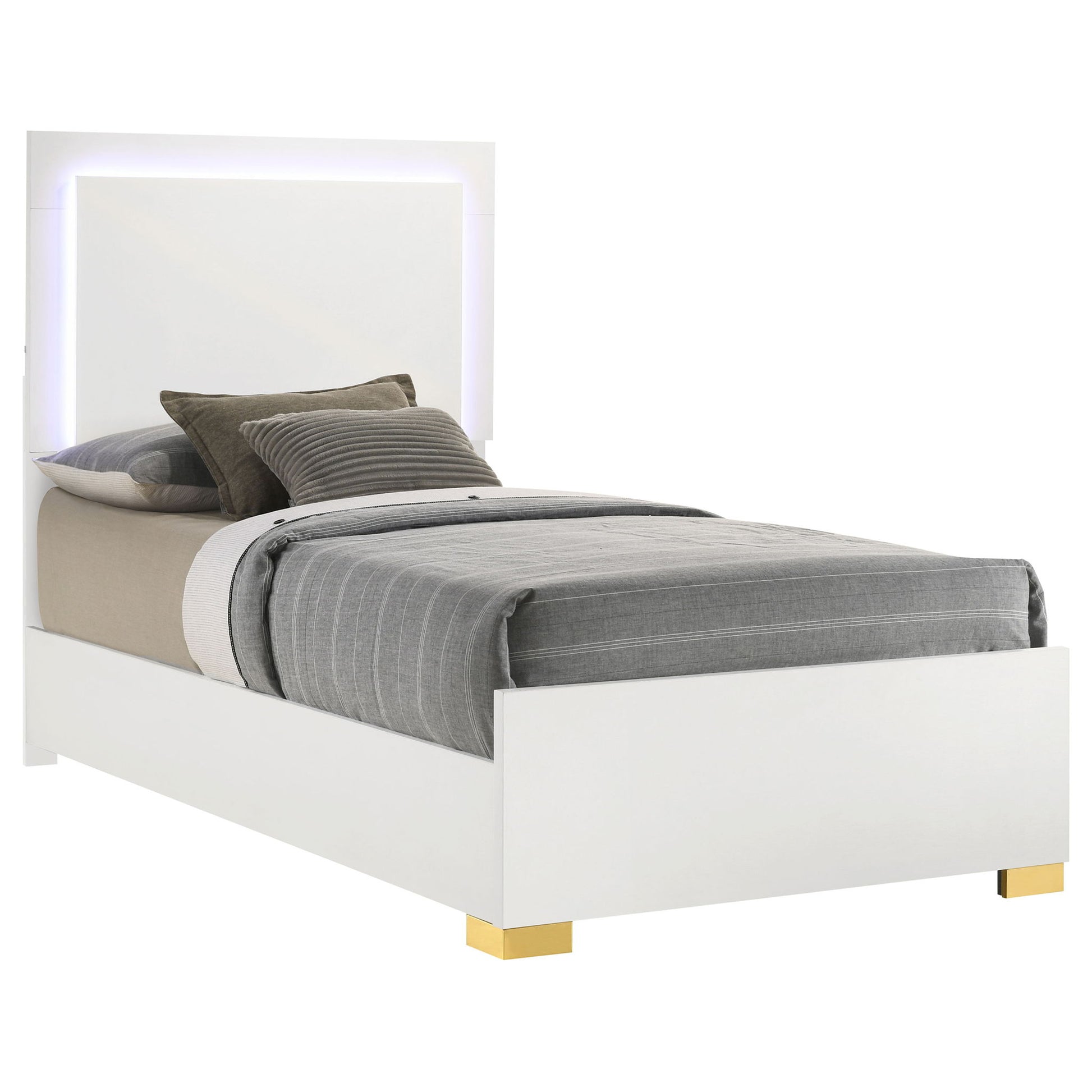 Jeremiah - LED Panel Bed With Touch Controlled Lighting Furniture Max