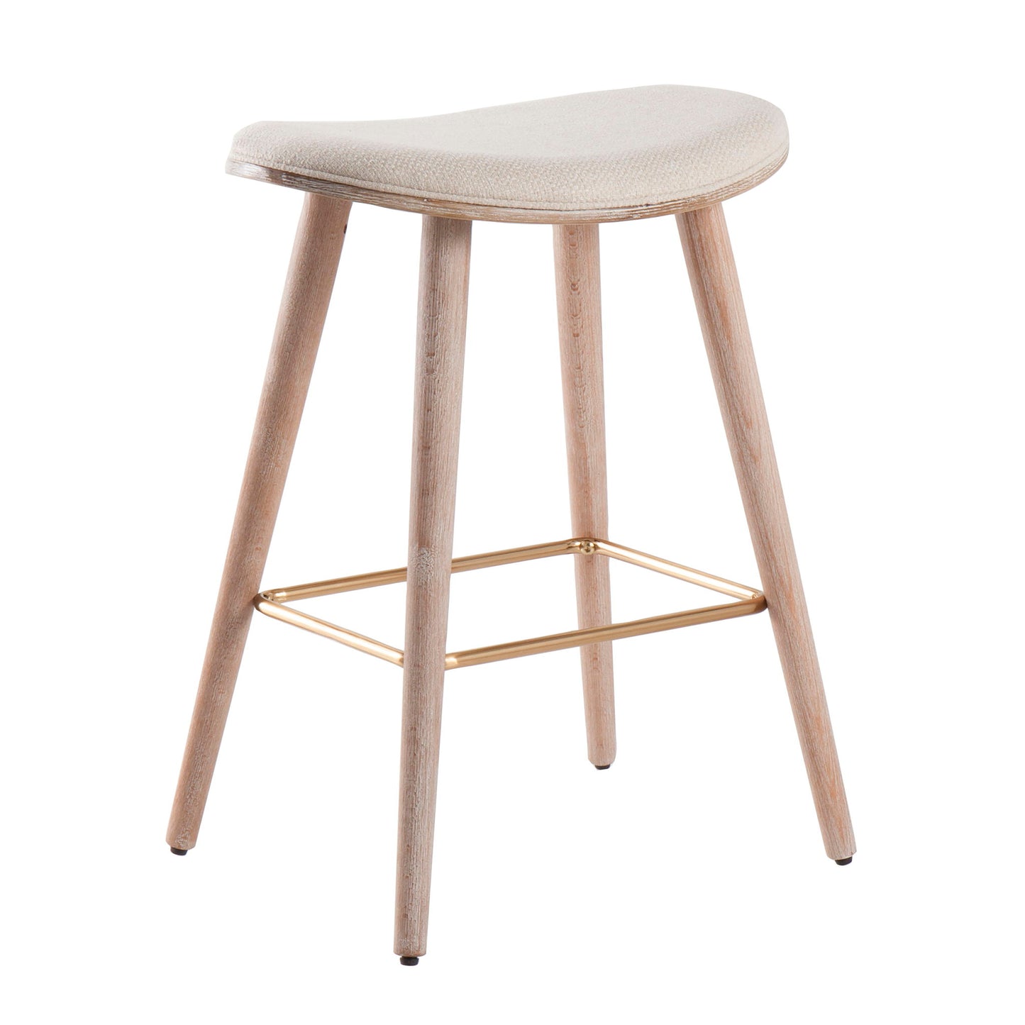 Saddle - Contemporary Counter Stool (Set of 2) Lumi Source