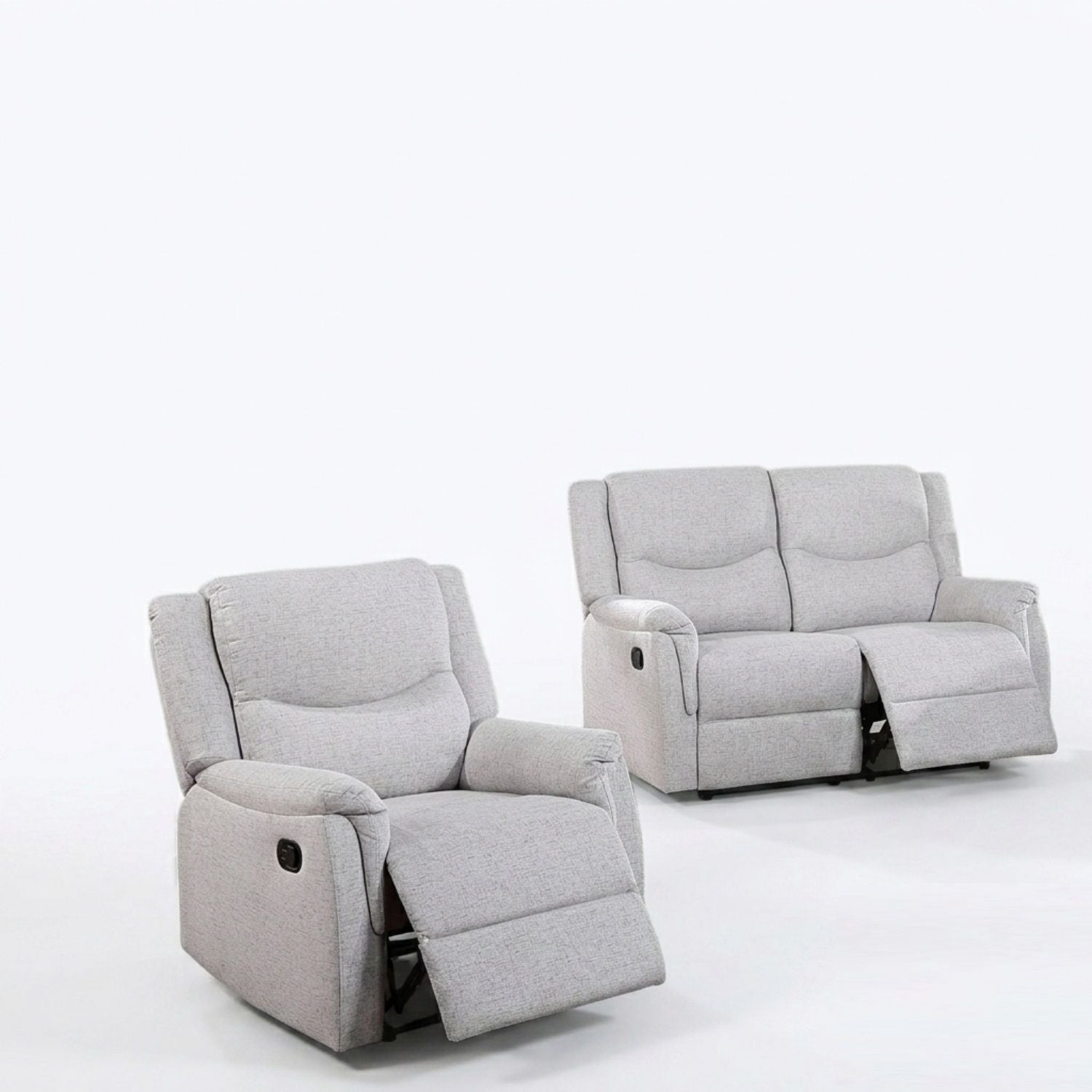 2 Piece Living Room Set With Loveseat And Recliner Home Essentials