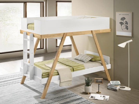 Frankie - Bunk Bed With 7" Mattresses Coaster Fine Furniture
