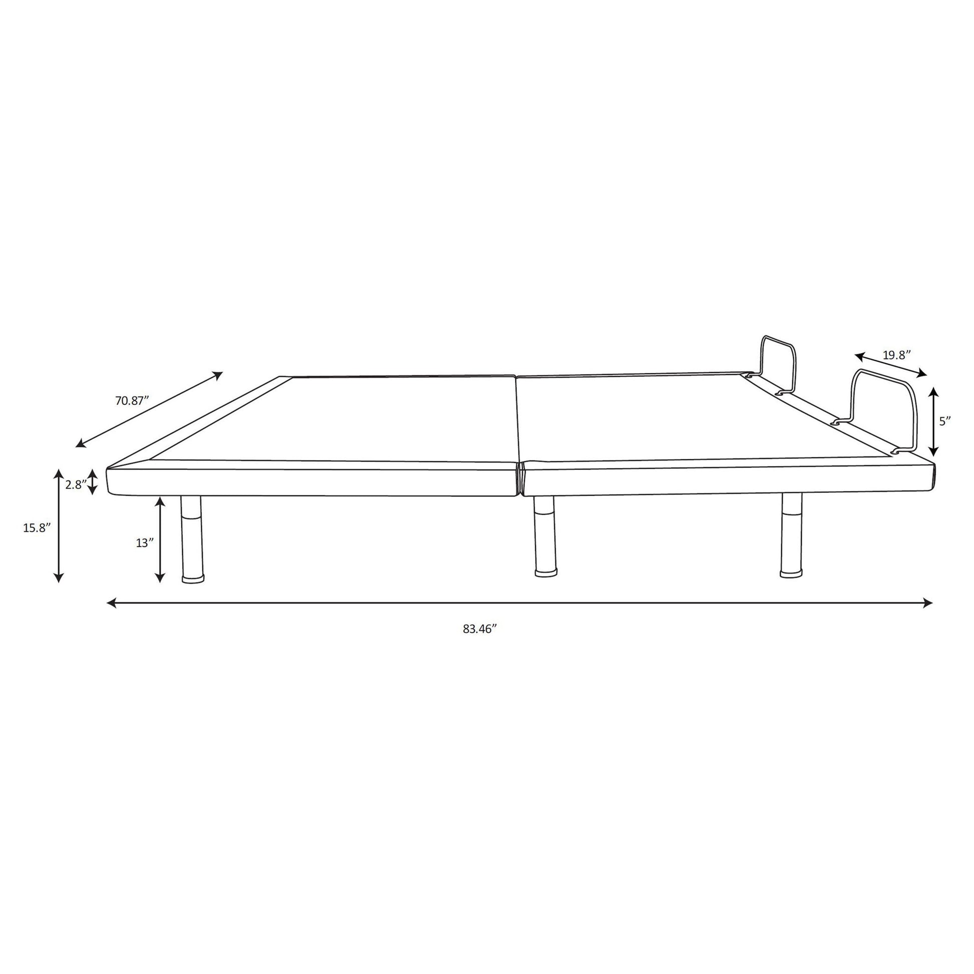 Kelven - Adjustable Bed Base With Wireless Remote And Dual Massage Motors Furniture Max