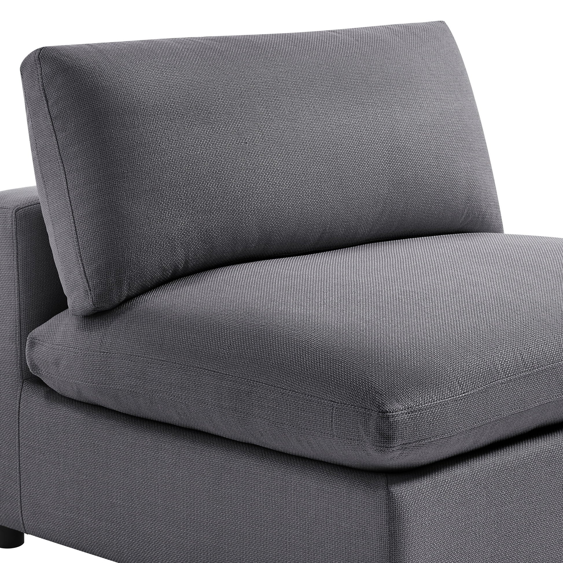Cassandra - Armless Slipper Chair - Charcoal Gray Ridgecrest Home