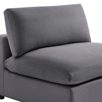 Cassandra - Armless Slipper Chair - Charcoal Gray Ridgecrest Home