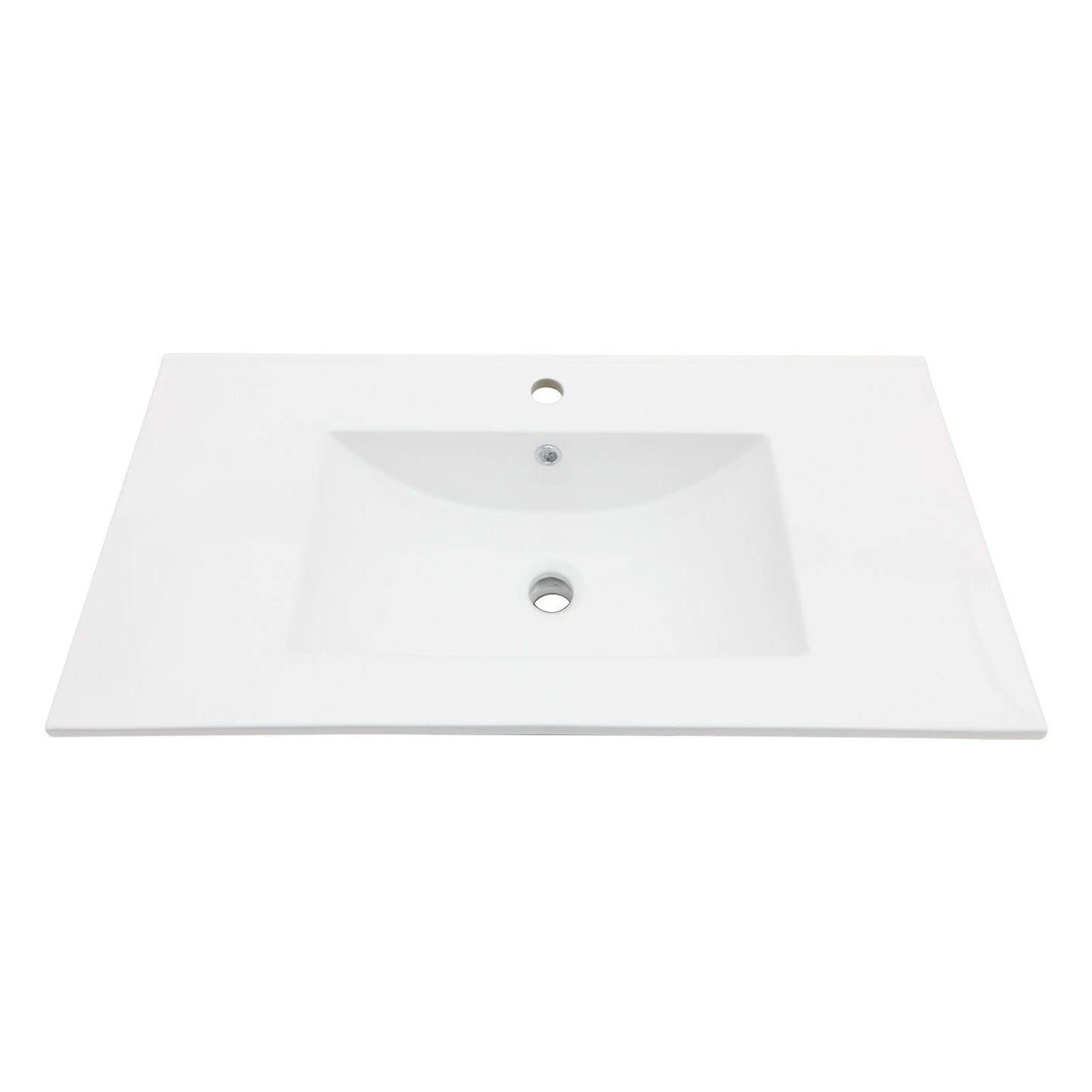 Premium Rectangular Vanity Top With Single Faucet Hole And Overflow Daily Nest