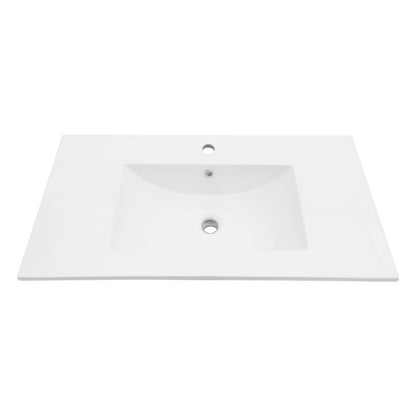 Premium Rectangular Vanity Top With Single Faucet Hole And Overflow Daily Nest