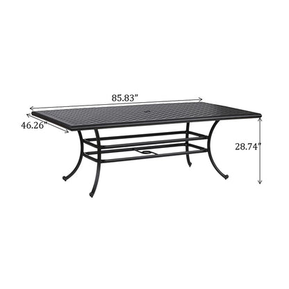 Rectangle Outdoor Dining Table Home Essentials