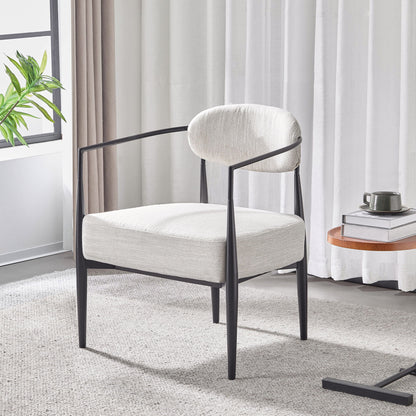 Modern Upholstered Accent Armchair With Pocket Spring Seat Noble House