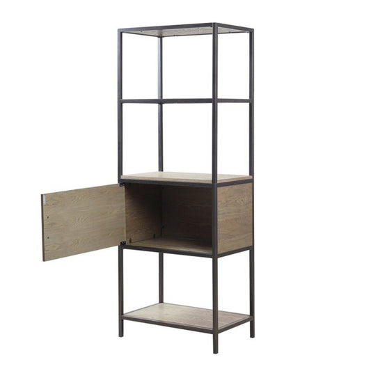 Darley - 3 Shelf Bookcase With Storage Cabinet - Gray JLA