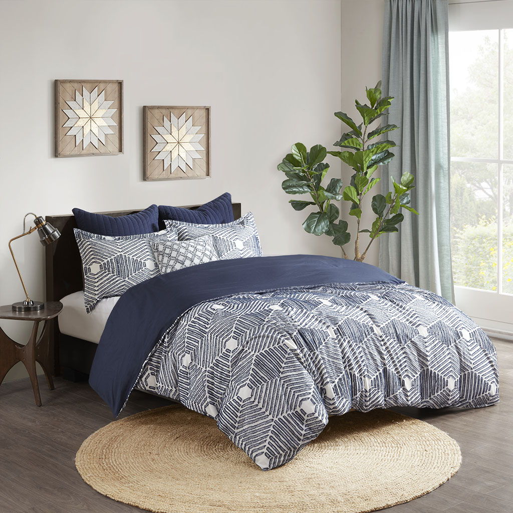 Ellipse - Duvet Cover Set - Navy