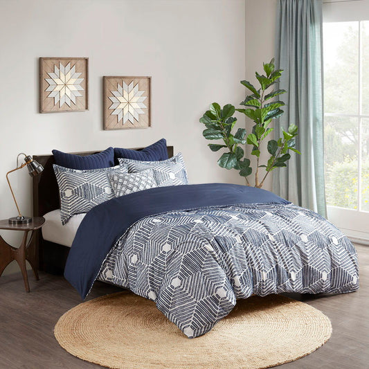 Ellipse - Duvet Cover Set - Navy