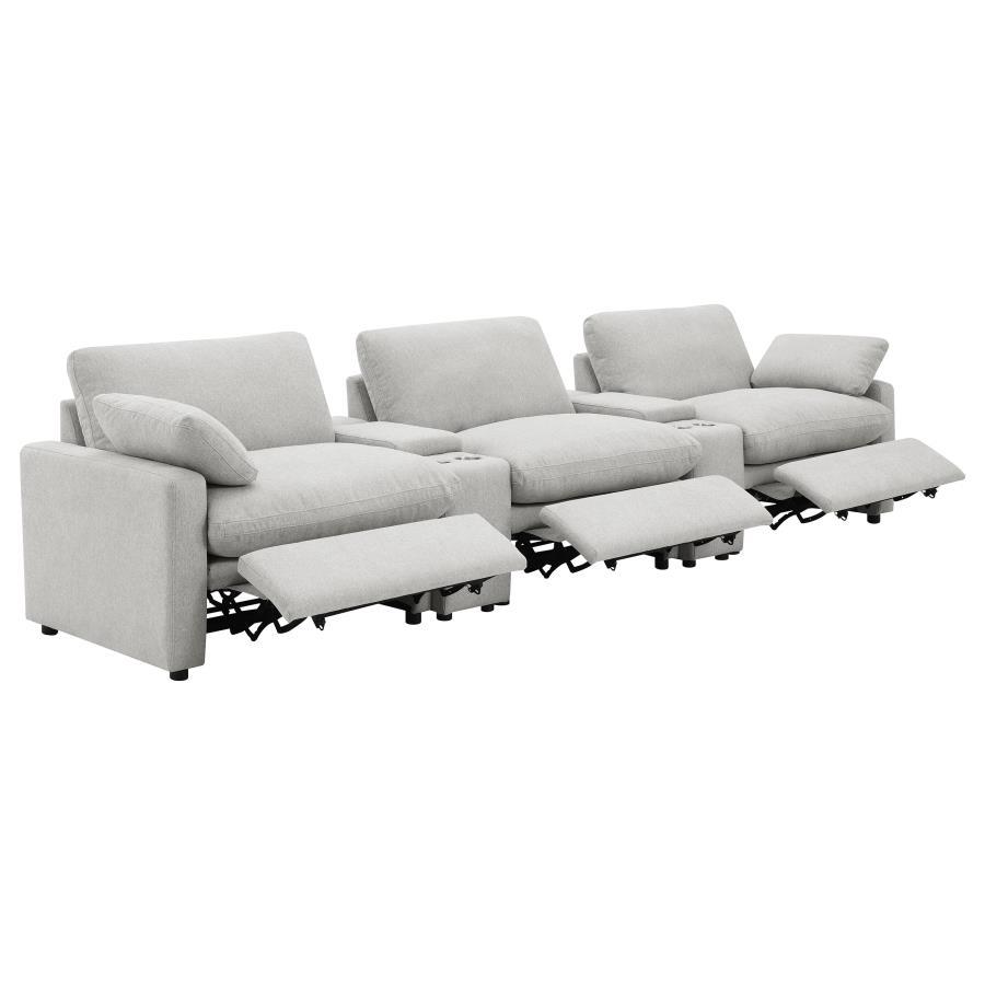 Collins - 5-Piece Power Reclining Home Theater Seating Coaster Fine Furniture