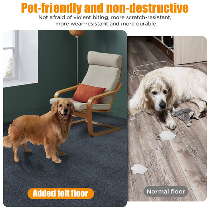 Diy Module Interlocking Decking Carpet Tiles For Patio, Porch, Poolside, Balcony, Backyard Polypropylene - Gray Daily Nest