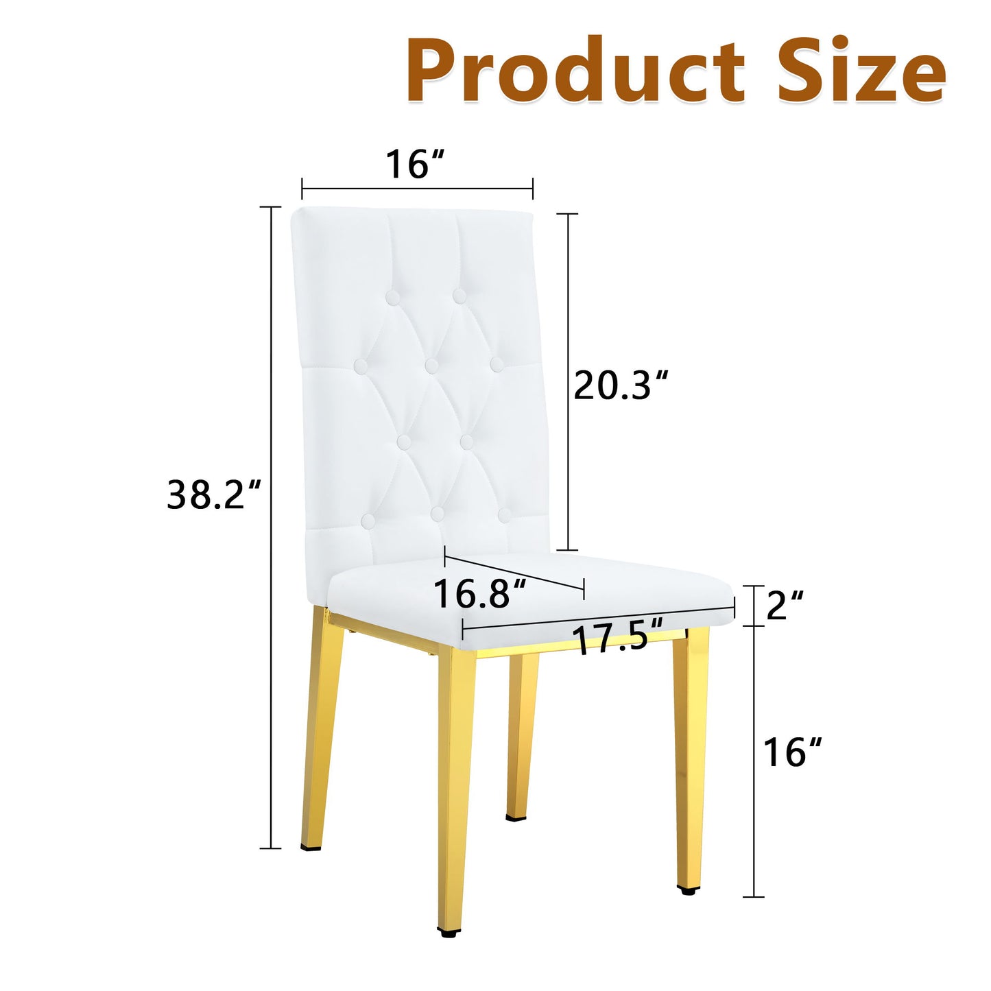 Vintage Style Armless Dining Chairs Set With Grid And Buckle Design Home Essentials