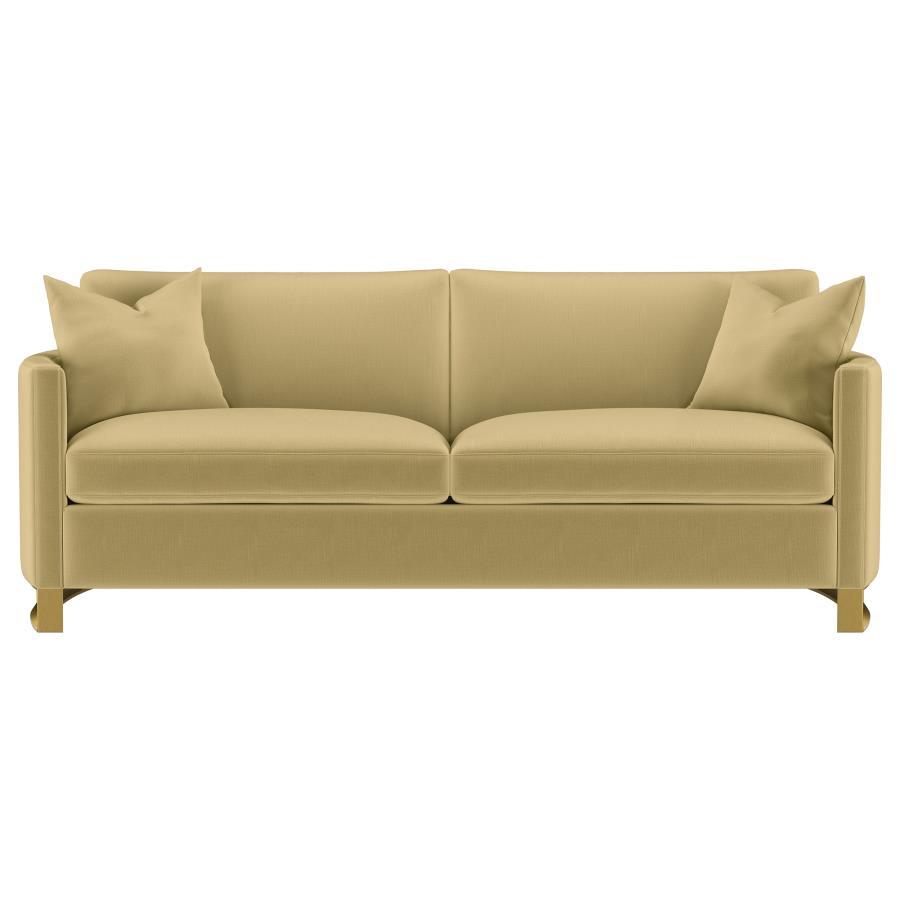 Corliss - Upholstered Arched Arm Sofa CoasterElevations