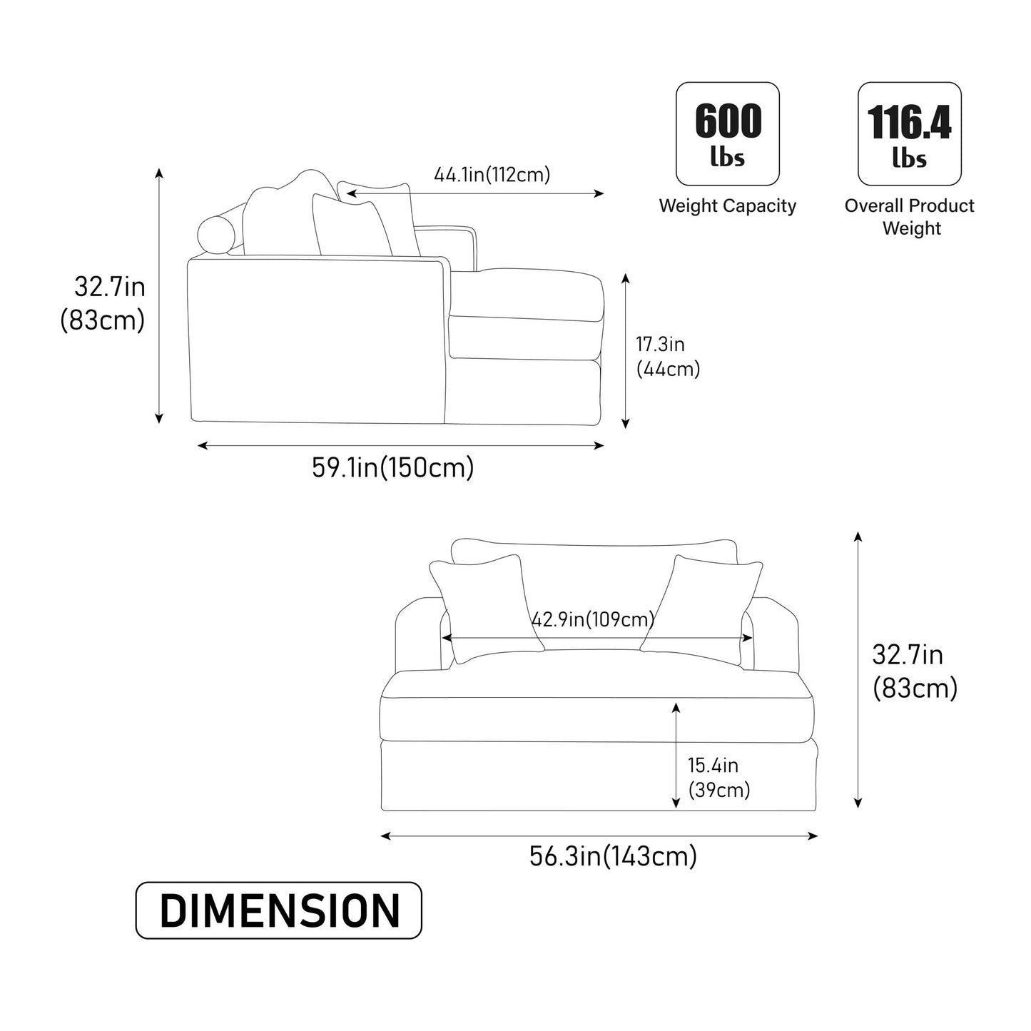 Wide Extra Large Sofa Bed Home Essentials
