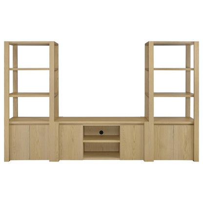 Laurelton - 3 Piece Entertainment Center TV Stand - Light Oak Coaster Fine Furniture