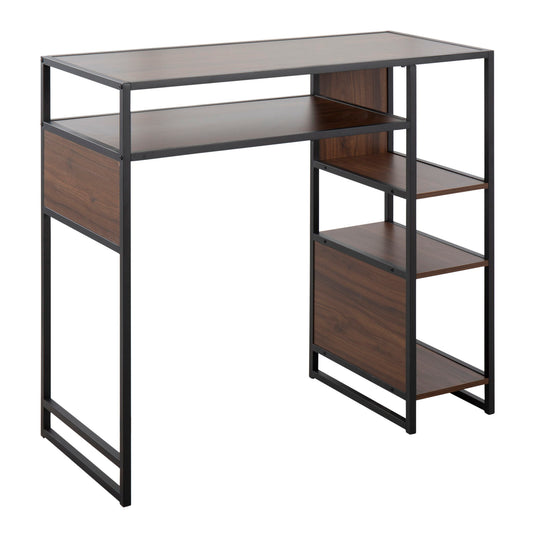 Display - Farmhouse Bar Height Table With Storage Space Lumi Source