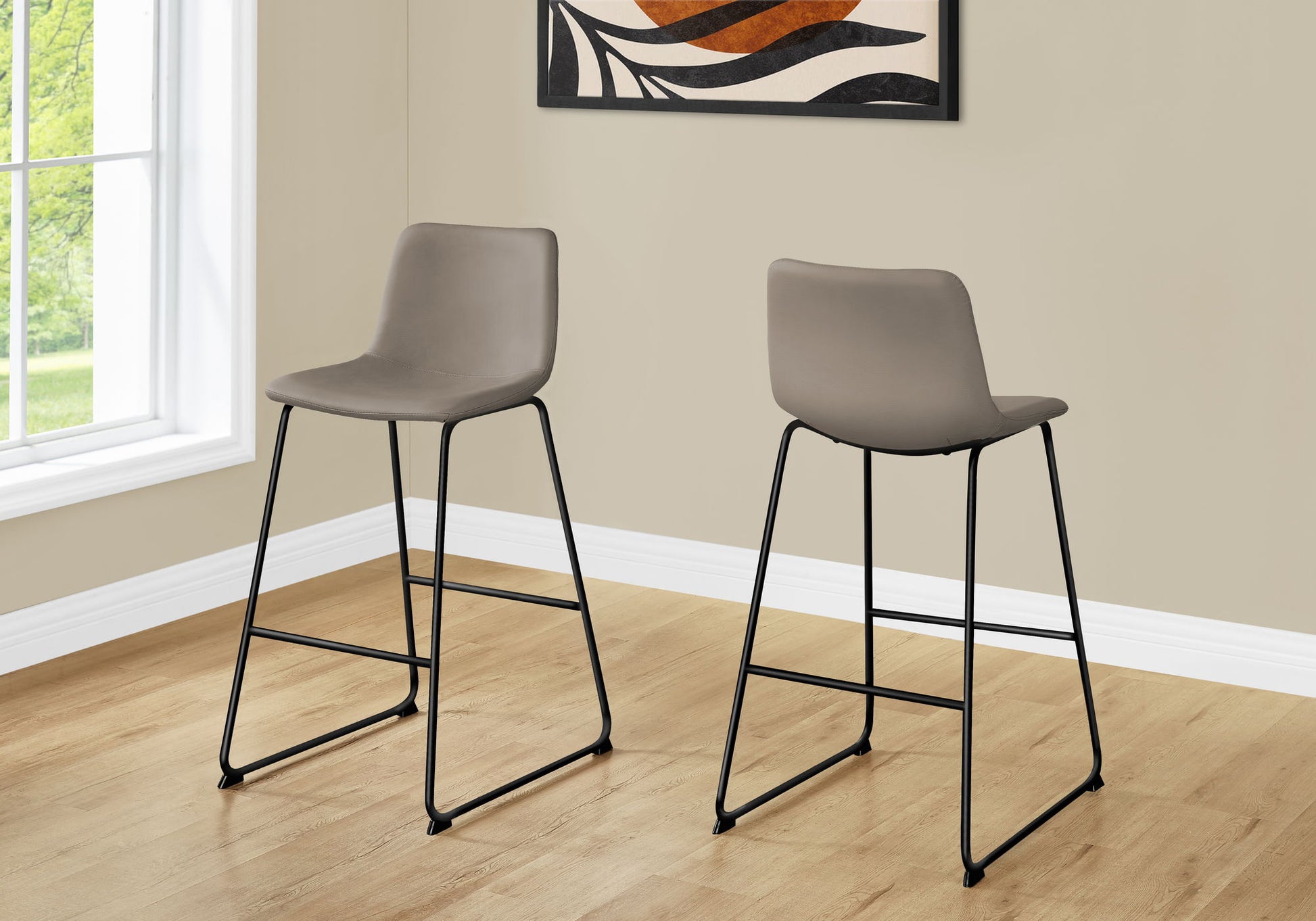 Office Chair, Bar Height, Standing, Computer Desk, Work, Leather Look, Contemporary, Modern 8th Street