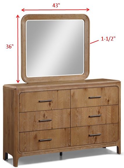 Westcott - Dresser Top - Cerused Natural Crown Mark