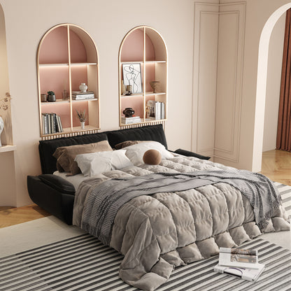 Queen Pull Out Bed, 3 In 1 Convertible Sleeper Sofa Home Essentials