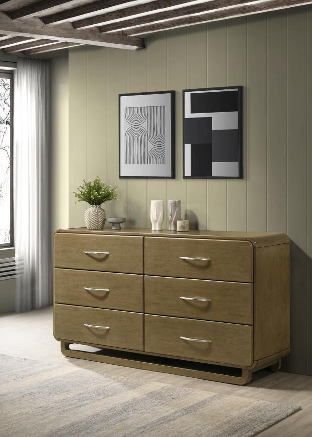 Amsbury - 6-Drawer Dresser Cabinet - Nutmeg Coaster Fine Furniture