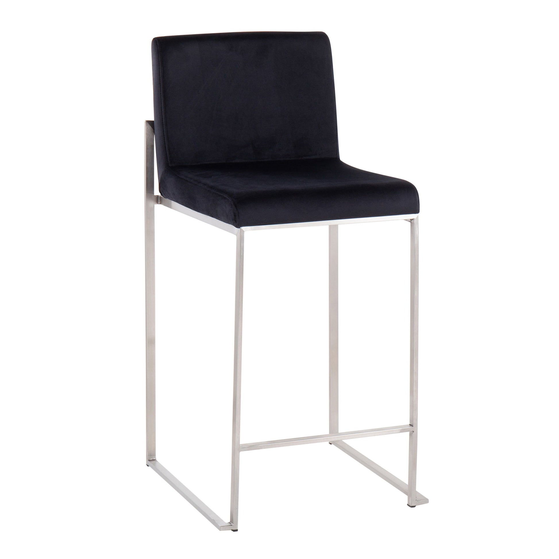 Fuji - Contemporary High Back Counter Stool, Functional Design Lumi Source