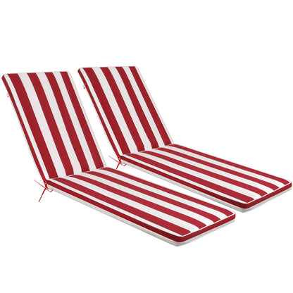 2 Pieces Set Outdoor Lounge Chair Cushion Replacement Patio Furniture Seat Home Essentials