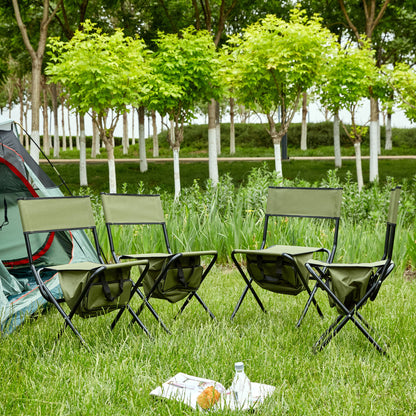 Folding Outdoor Chairs With Storage Bag, Portable Chair For Indoor, Outdoor Camping, Picnics And Fishing Home Essentials