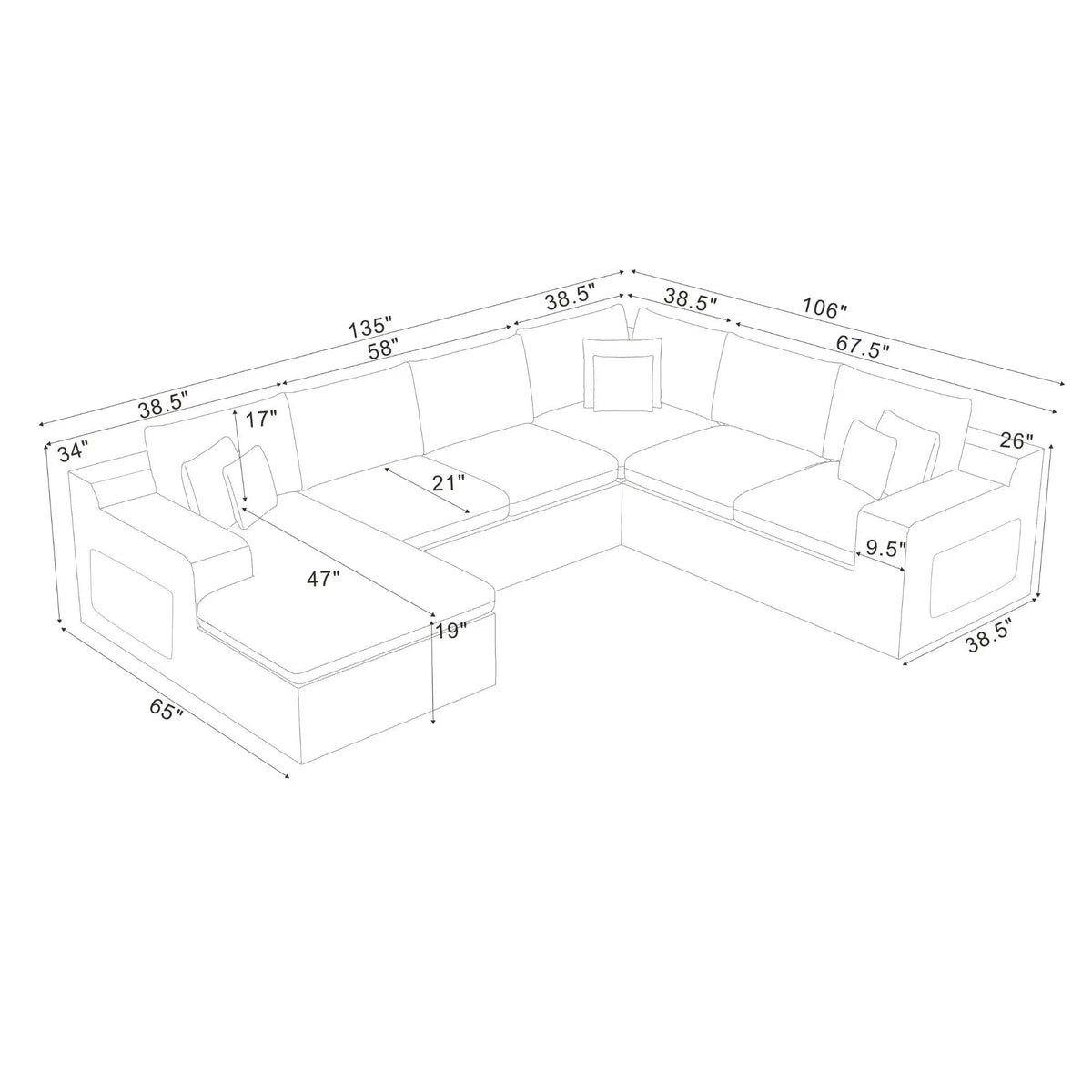 Compressed Sectional Home Essentials