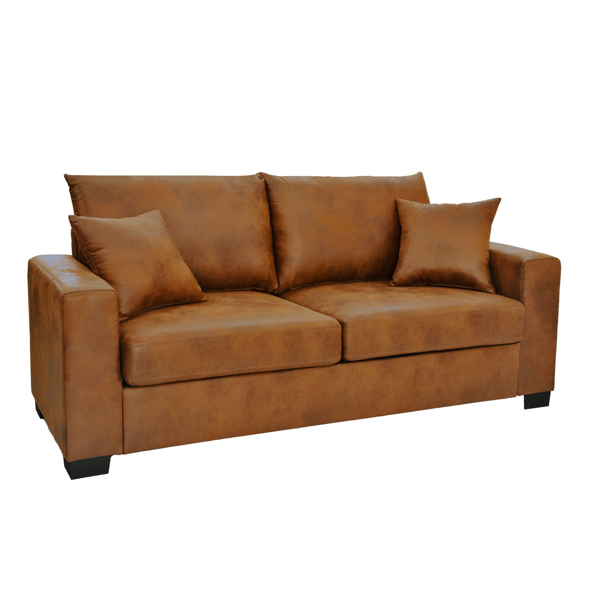 2 Seater Sofa, 2 Throw Pillows For Living Room Home Essentials