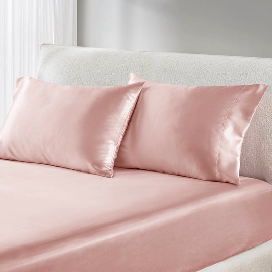 Satin - Luxury 2 Piece Pillowcases - Blush Madison Park Essentials
