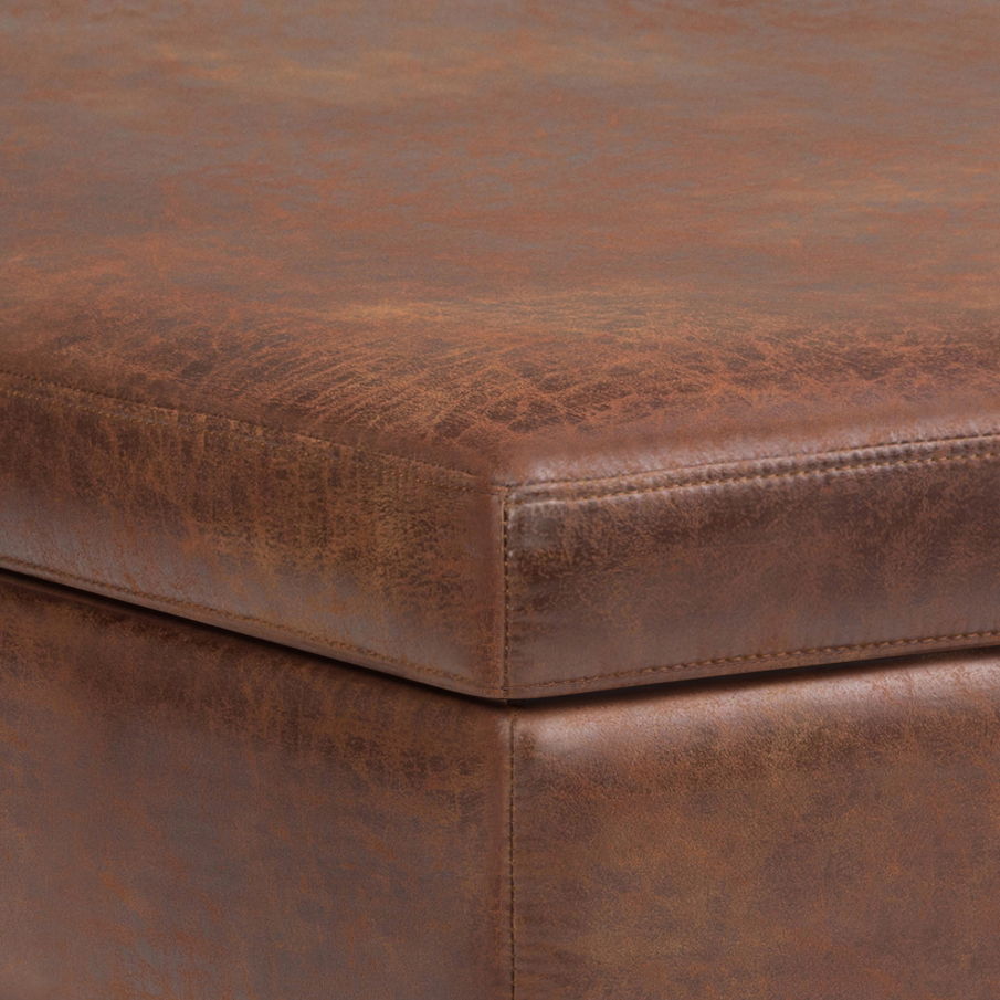 Owen - Multifunctional Square Coffee Table Storage Ottoman Simpli-Home