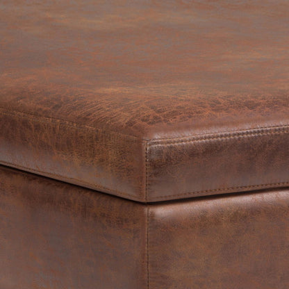 Owen - Multifunctional Square Coffee Table Storage Ottoman Simpli-Home