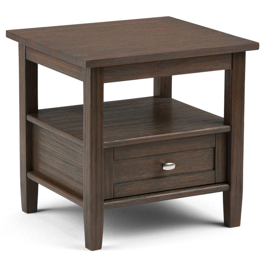Warm Shaker - End Table - Farmhouse Brown Simpli-Home
