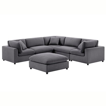 Cassandra - Sofa With Ottoman Home Essentials