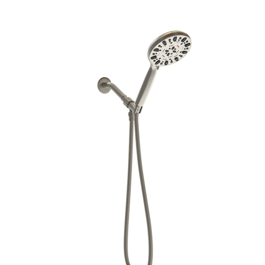 Multi Function Adjustable Hand Shower 7 Function Hand Shower, Wall Mounted - Brushed Nickel Daily Nest