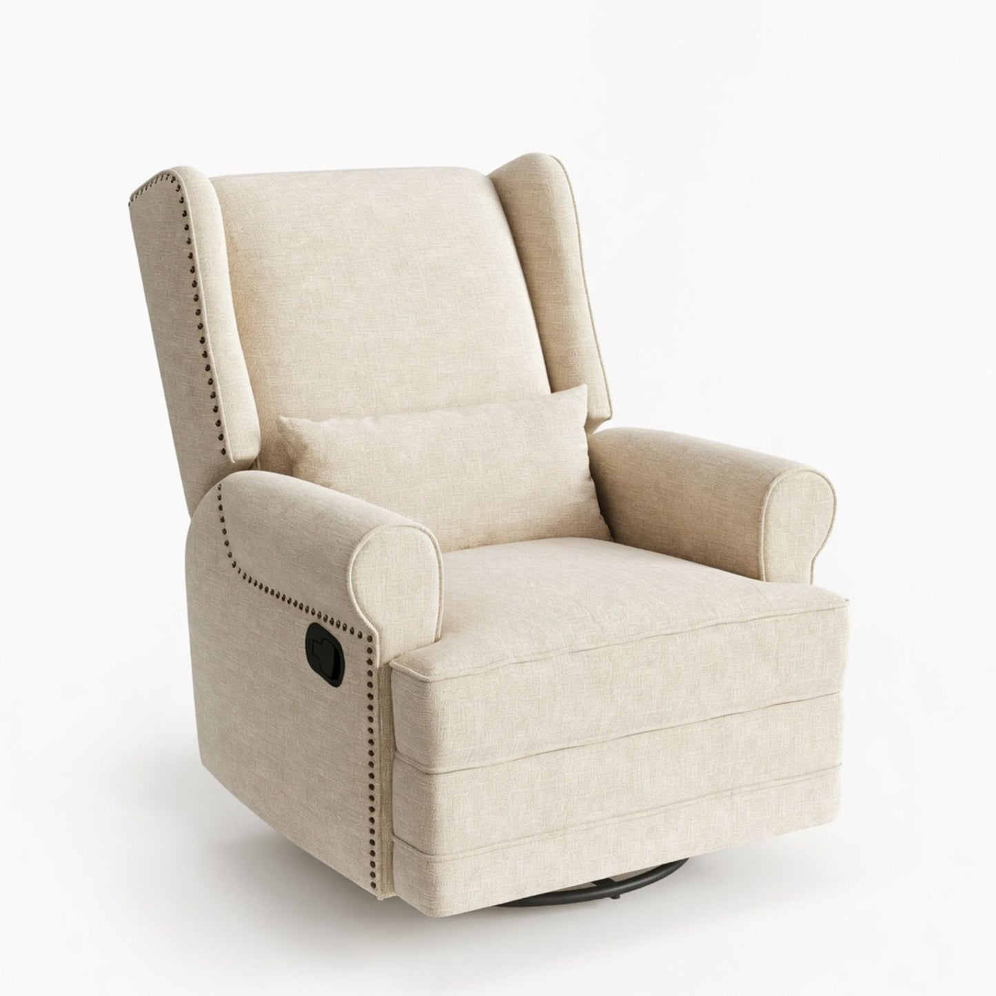 Extra Wide Swivel Recliner Glider Chair With Footrest Home Essentials