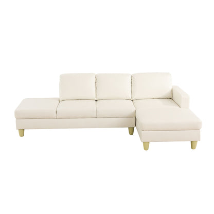 L - Shaped Sectional Sofa With Chaise & Ottoman Home Essentials