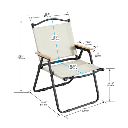 Folding Outdoor Chair For Indoor, Outdoor Camping, Picnics, Beach, Backyard, Bbq, Party, Patio Home Essentials