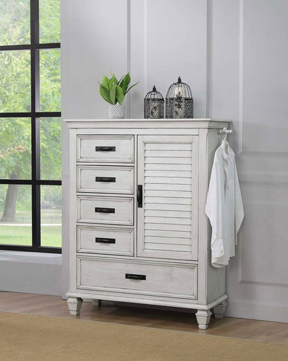 Franco - 5-Drawer Door Chest CoasterEssence