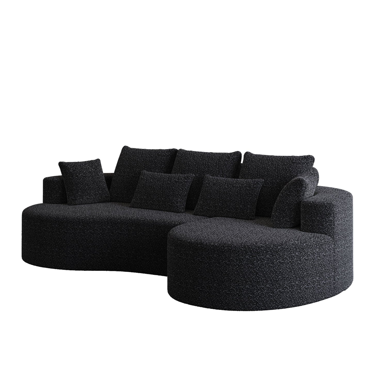 Curved Oversized Sectional Sofa With Extra Deep Seat Home Essentials