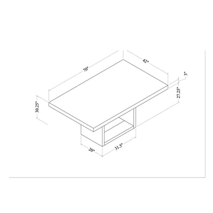 Sheena - Dining Table Global Furniture USA