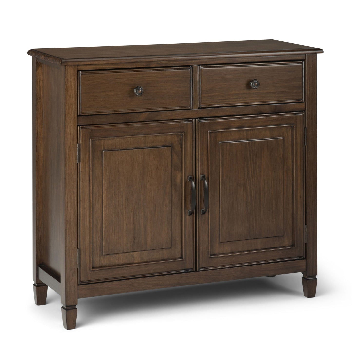 Connaught - Entryway Storage Cabinet - Rustic Natural Aged Brown Simpli-Home
