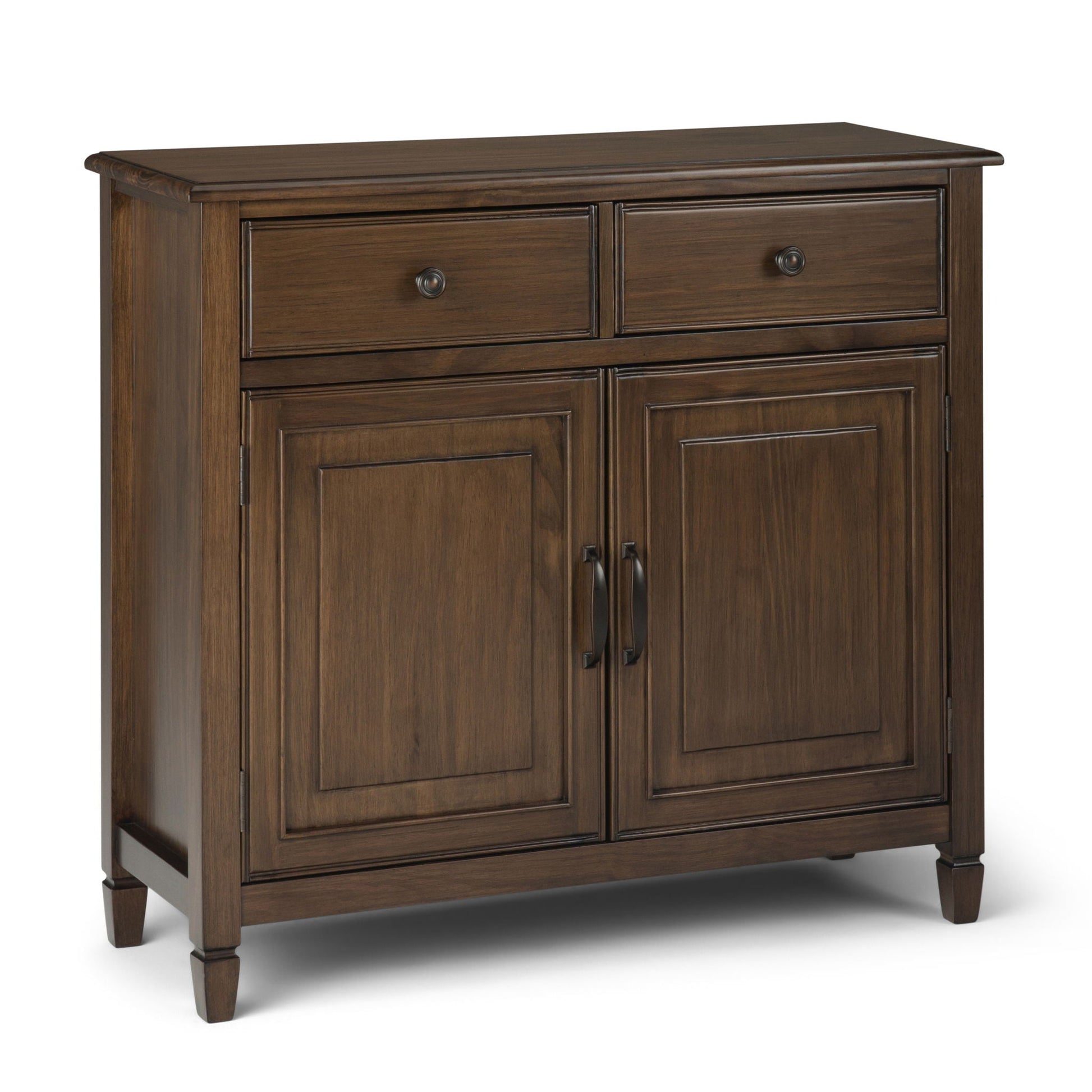 Connaught - Entryway Storage Cabinet - Rustic Natural Aged Brown Simpli-Home