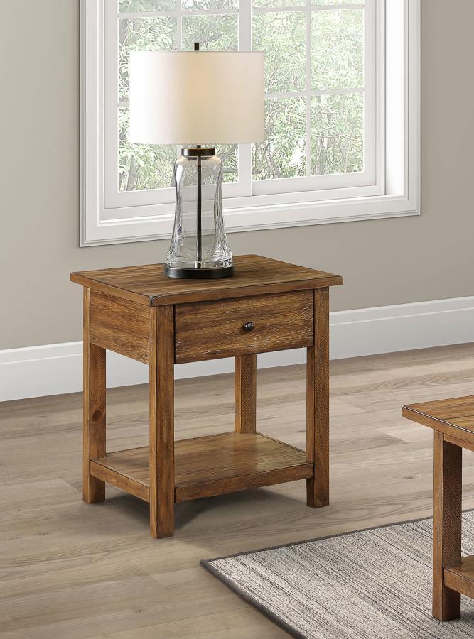 Payne - 1 Drawers Wood End Table with Shelf Coaster Fine Furniture