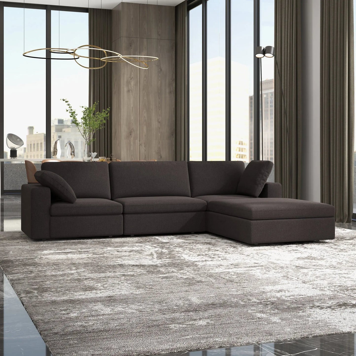 Cecilia - Modular Corner Sectional Modern Sofa Ashcroft Furniture