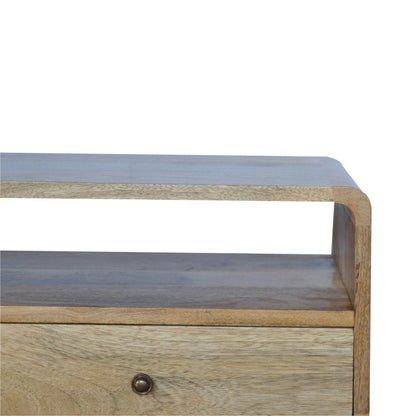 Solid Wood Curved Media Unit Artisan Furniture